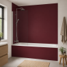 Panneau de douche RAL 3005 Rouge vin sur mesure | Livraison gratuite