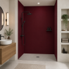 Panneau de douche RAL 3032 Rouge rubis nacré sur mesure | Livraison gratuite