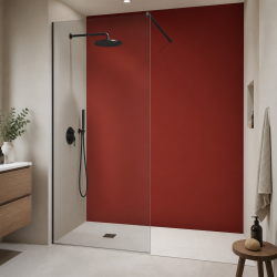 Panneau de douche RAL 3033 Rose nacré sur mesure | Livraison gratuite