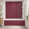 Panneau de douche RAL 4002 Violet rouge sur mesure | Livraison gratuite