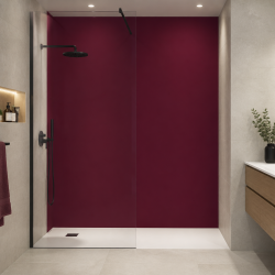 Panneau de douche RAL 4004 Violet bordeaux sur mesure | Livraison gratuite