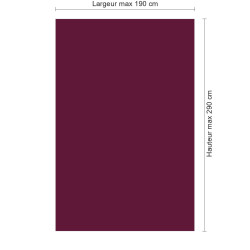 Panneau de douche RAL 4004 Violet bordeaux sur mesure | Livraison gratuite