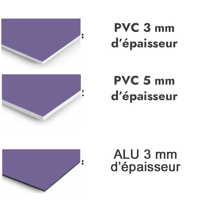 Panneau de douche Lilas bleu - PVC et ALU épaisseurs