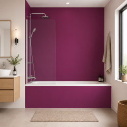 Panneau de douche RAL 4006 Pourpre signalisation sur mesure | Livraison gratuite