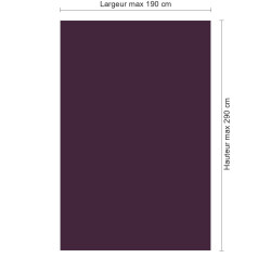 Panneau de douche RAL 4007 Violet pourpre sur mesure | Livraison gratuite