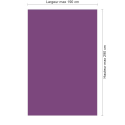 Panneau de douche RAL 4008 Violet de sécurité sur mesure | Livraison gratuite