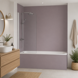 Panneau de douche RAL 4009 Violet pastel sur mesure | Livraison gratuite