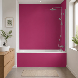 Panneau de douche RAL 4010 Telemagenta sur mesure | Livraison gratuite