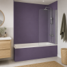 Panneau de douche RAL 4011 Violet nacré sur mesure | Livraison gratuite