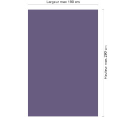 Panneau de douche RAL 4011 Violet nacré sur mesure | Livraison gratuite