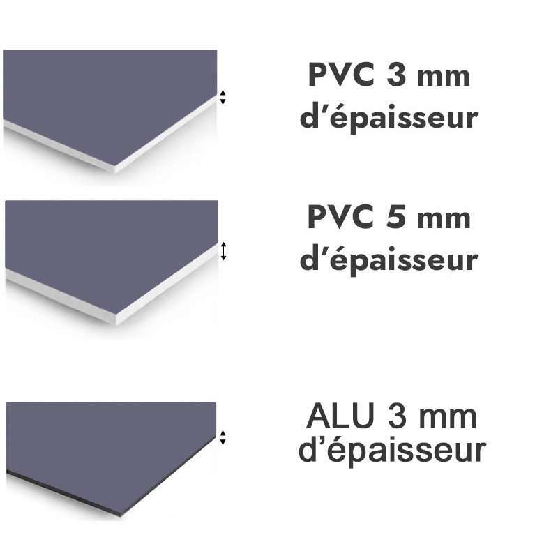Panneau de douche Mûre nacré - PVC et ALU épaisseurs