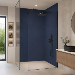 Panneau de douche RAL 5000 Bleu violet sur mesure | Livraison gratuite
