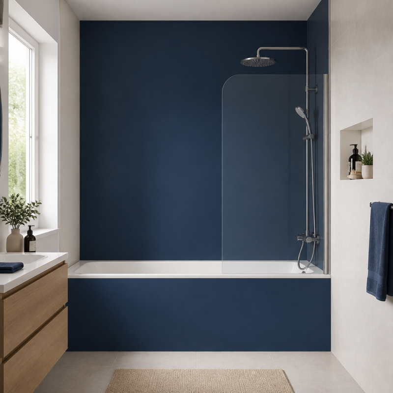 Panneau de douche RAL 5001 Bleu vert sur mesure | Livraison gratuite