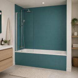 Panneau de douche RAL 5018 Bleu turquoise sur mesure | Livraison gratuite
