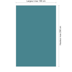 Panneau de douche RAL 5018 Bleu turquoise sur mesure | Livraison gratuite