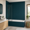 Panneau de douche RAL 5020 Bleu océan sur mesure | Livraison gratuite
