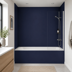 Panneau de douche RAL 5022 Bleu nocturne sur mesure | Livraison gratuite