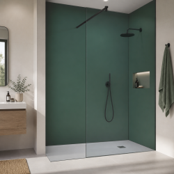 Panneau de douche RAL 6000 Vert patine sur mesure | Livraison gratuite