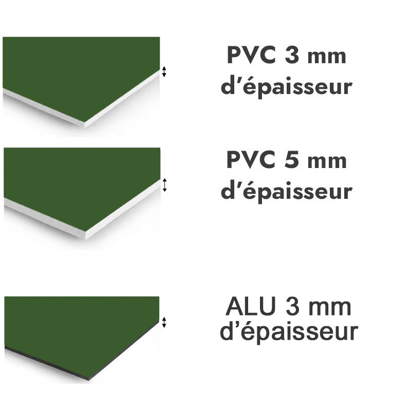 Panneau de douche Vert feuillage - PVC et ALU épaisseurs