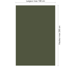 Panneau de douche RAL 6003 Vert olive sur mesure | Livraison gratuite