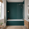 Panneau de douche RAL 6004 Vert bleu sur mesure | Livraison gratuite