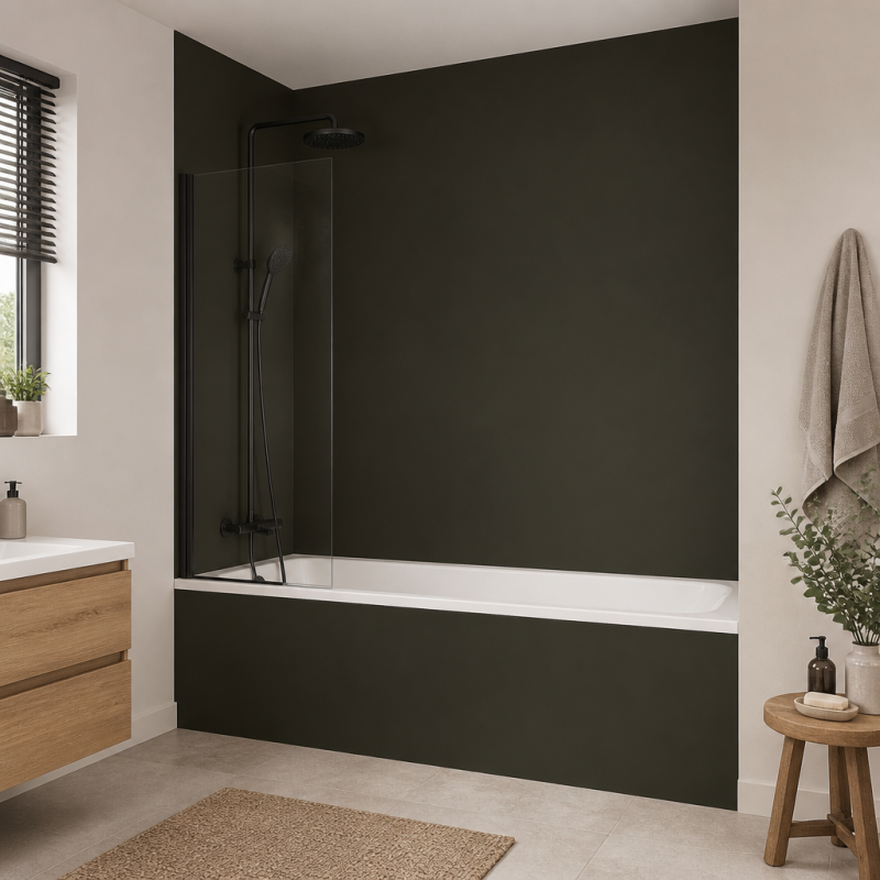 Panneau de douche RAL 6006 Olive gris sur mesure | Livraison gratuite