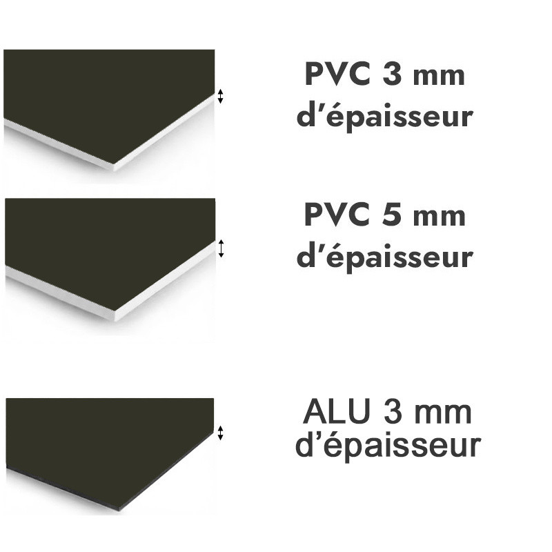Panneau de douche Vert brun - PVC et ALU épaisseurs