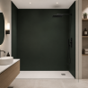 Panneau de douche RAL 6009 Vert sapin sur mesure | Livraison gratuite