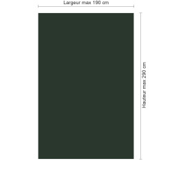 Panneau de douche RAL 6009 Vert sapin sur mesure | Livraison gratuite
