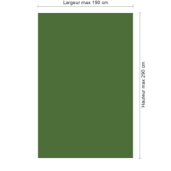 Panneau de douche RAL 6010 Vert herbe sur mesure | Livraison gratuite