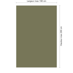 Panneau de douche RAL 6013 Vert jonc sur mesure | Livraison gratuite