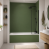 Panneau de douche RAL 6017 Vert mai sur mesure | Livraison gratuite