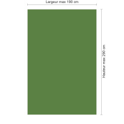 Panneau de douche RAL 6017 Vert mai sur mesure | Livraison gratuite