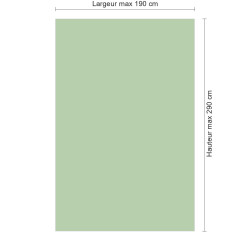 Panneau de douche RAL 6019 Vert blanc sur mesure | Livraison gratuite