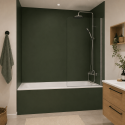 Panneau de douche RAL 6020 Vert oxyde chromique sur mesure | Livraison gratuite