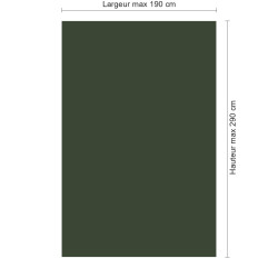 Panneau de douche RAL 6020 Vert oxyde chromique sur mesure | Livraison gratuite