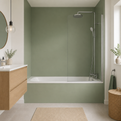 Panneau de douche RAL 6021 Vert pâle sur mesure | Livraison gratuite