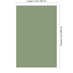 Panneau de douche RAL 6021 Vert pâle sur mesure | Livraison gratuite