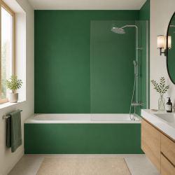 Panneau de douche RAL 6024 Vert signalisation sur mesure | Livraison gratuite