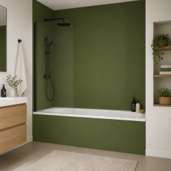 Panneau de douche RAL 6025 Vert fougère sur mesure | Livraison gratuite