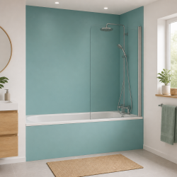 Panneau de douche RAL 6027 Vert clair sur mesure | Livraison gratuite