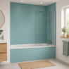 Panneau de douche RAL 6027 Vert clair sur mesure | Livraison gratuite