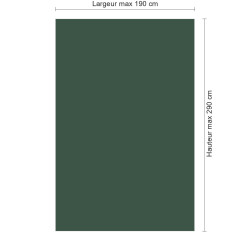 Panneau de douche RAL 6028 Vert pin sur mesure | Livraison gratuite