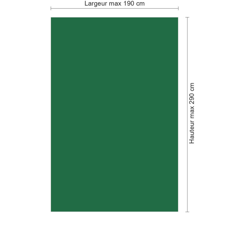 Panneau de douche RAL 6029 Vert menthe sur mesure | Livraison gratuite