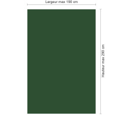 Panneau de douche RAL 6035 Vert nacré sur mesure | Livraison gratuite