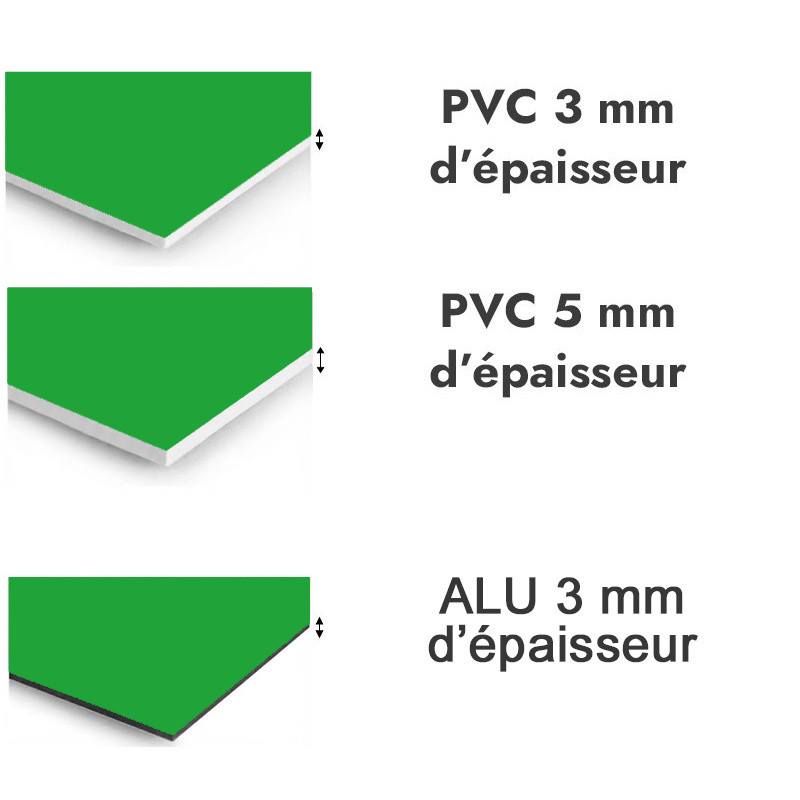 Panneau de douche Vert brillant - PVC et ALU épaisseurs