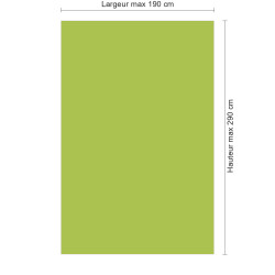 Panneau de douche RAL 6039 Vert fibre sur mesure | Livraison gratuite