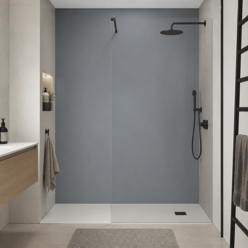 Panneau de douche RAL 7000 Gris petit-gris sur mesure | Livraison gratuite