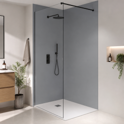 Panneau de douche RAL 7001 Gris argent sur mesure | Livraison gratuite