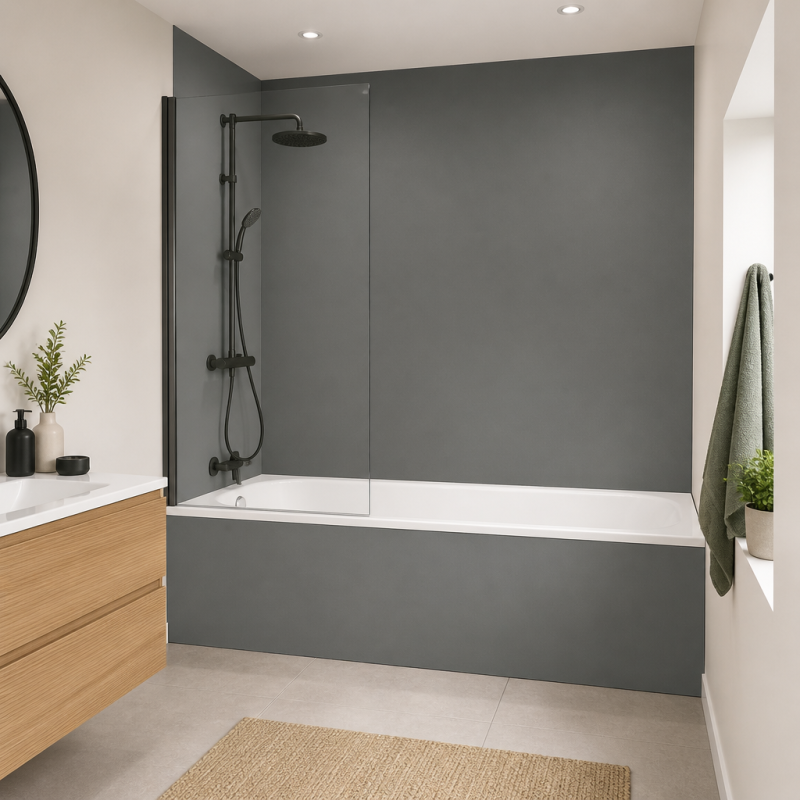 Panneau de douche RAL 7005 Gris souris sur mesure | Livraison gratuite